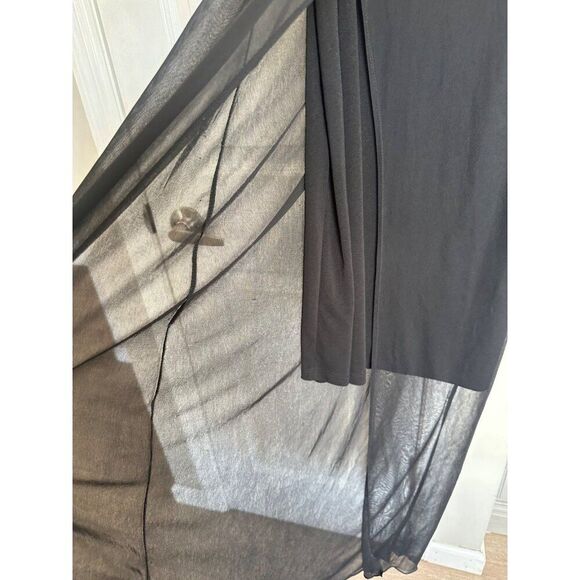 VTG Byer California Maxi Slip Dress Medium Sheer Overlay Grunge Witchy Y2K - Picture 4 of 6